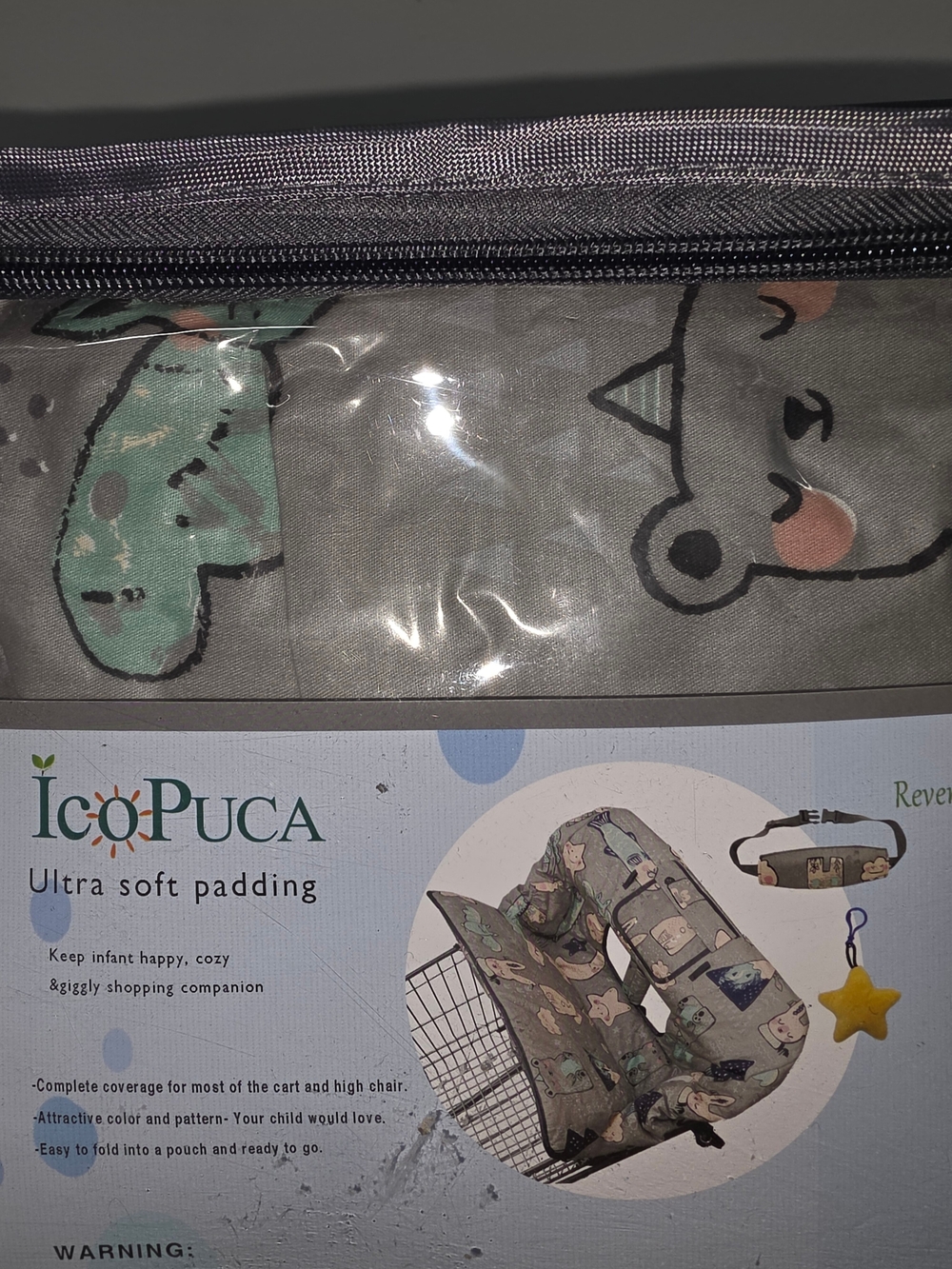 Icopuca Shopping Cart Cover for Baby